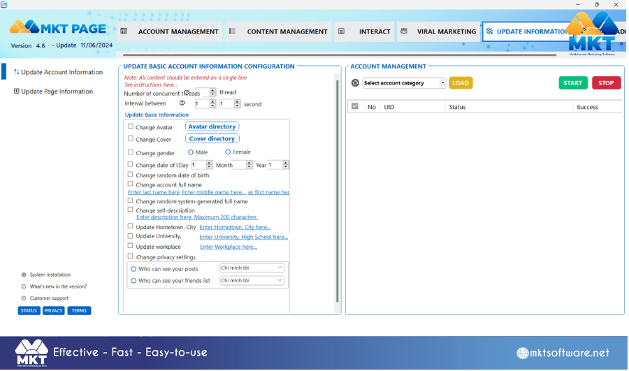 MKT Page Software