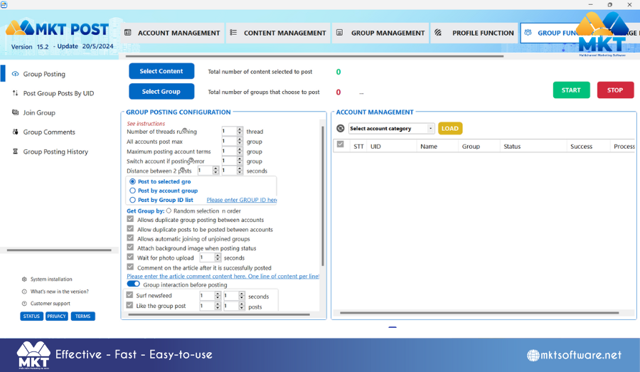 MKT Post Software