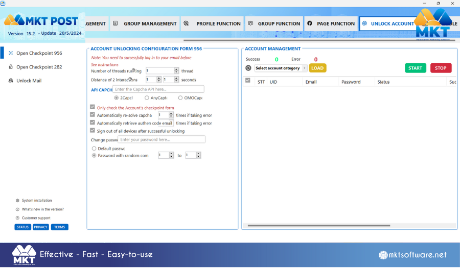 MKT Post Software