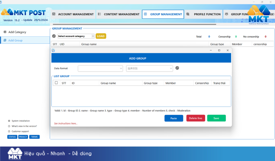 MKT Post Software