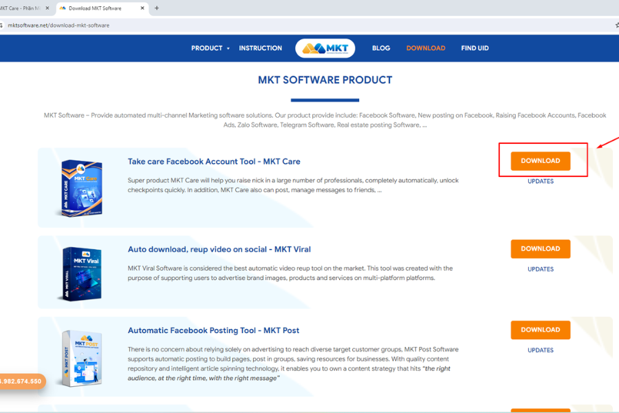 How to download MKT Care