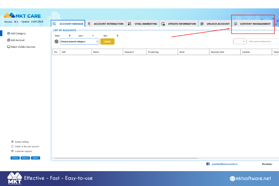 Content Management Function