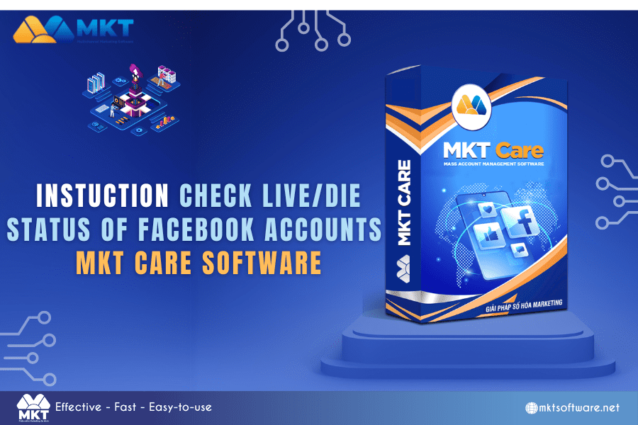 Instruction: Check live/die status of Facebook accounts