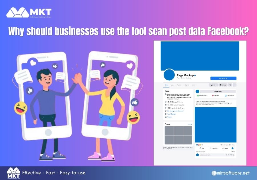 Why should businesses use the tool scan post data Facebook?