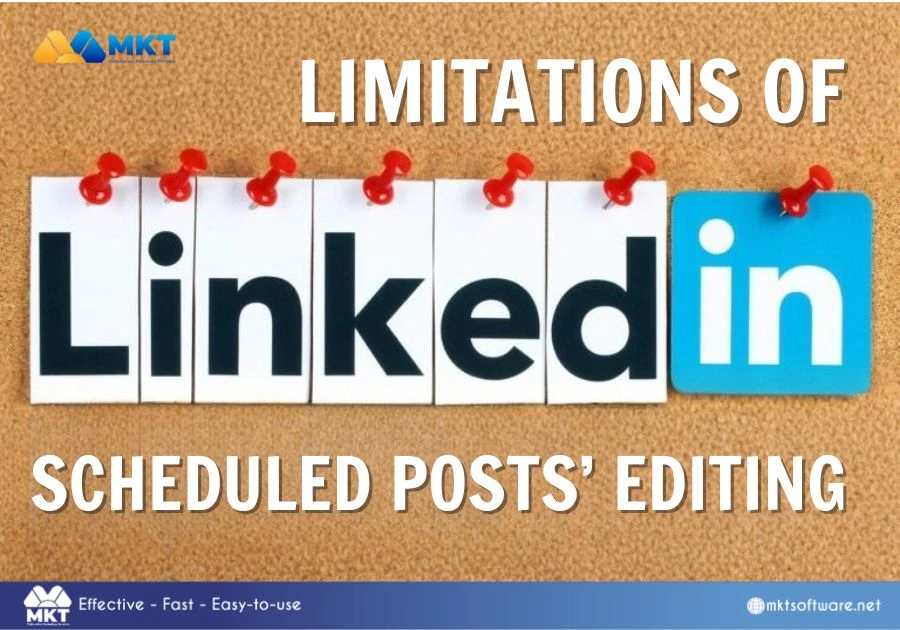 How to edit scheduled posts on LinkedIn - Limitations