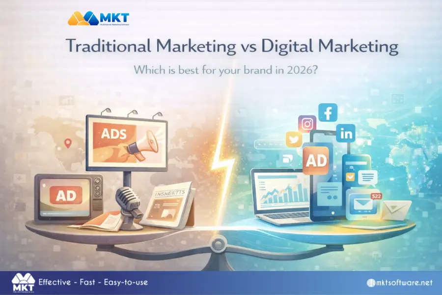 traditional marketing vs digital marketing