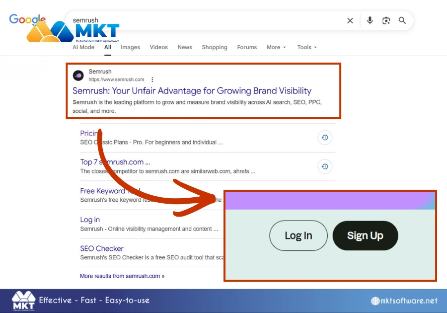 How do I access the SEMrush site?