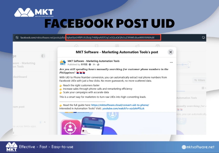 How to get Facebook UID from a Post