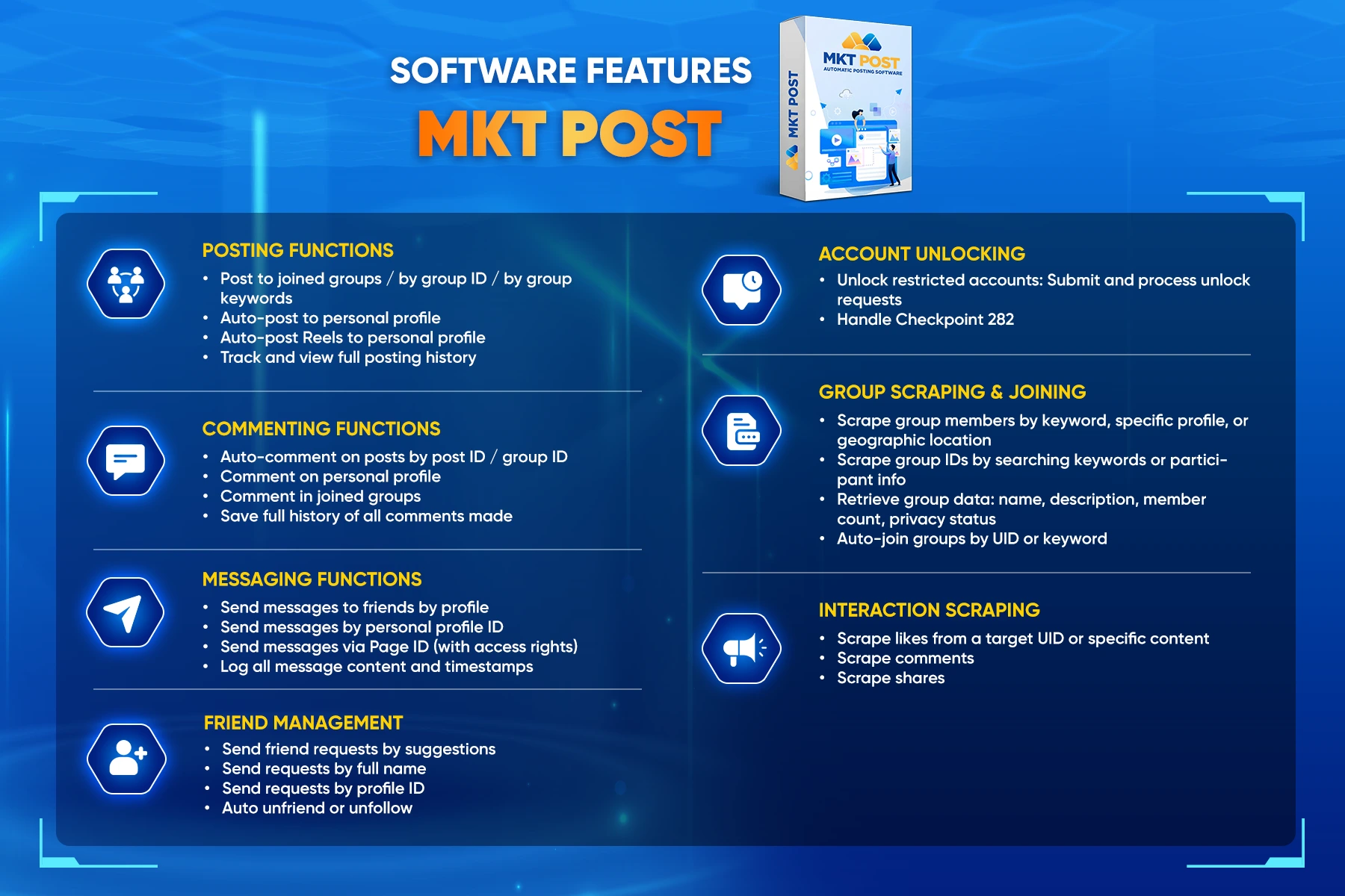 MKT Post is designed for businesses that prioritize content distribution and viral marketing strategies